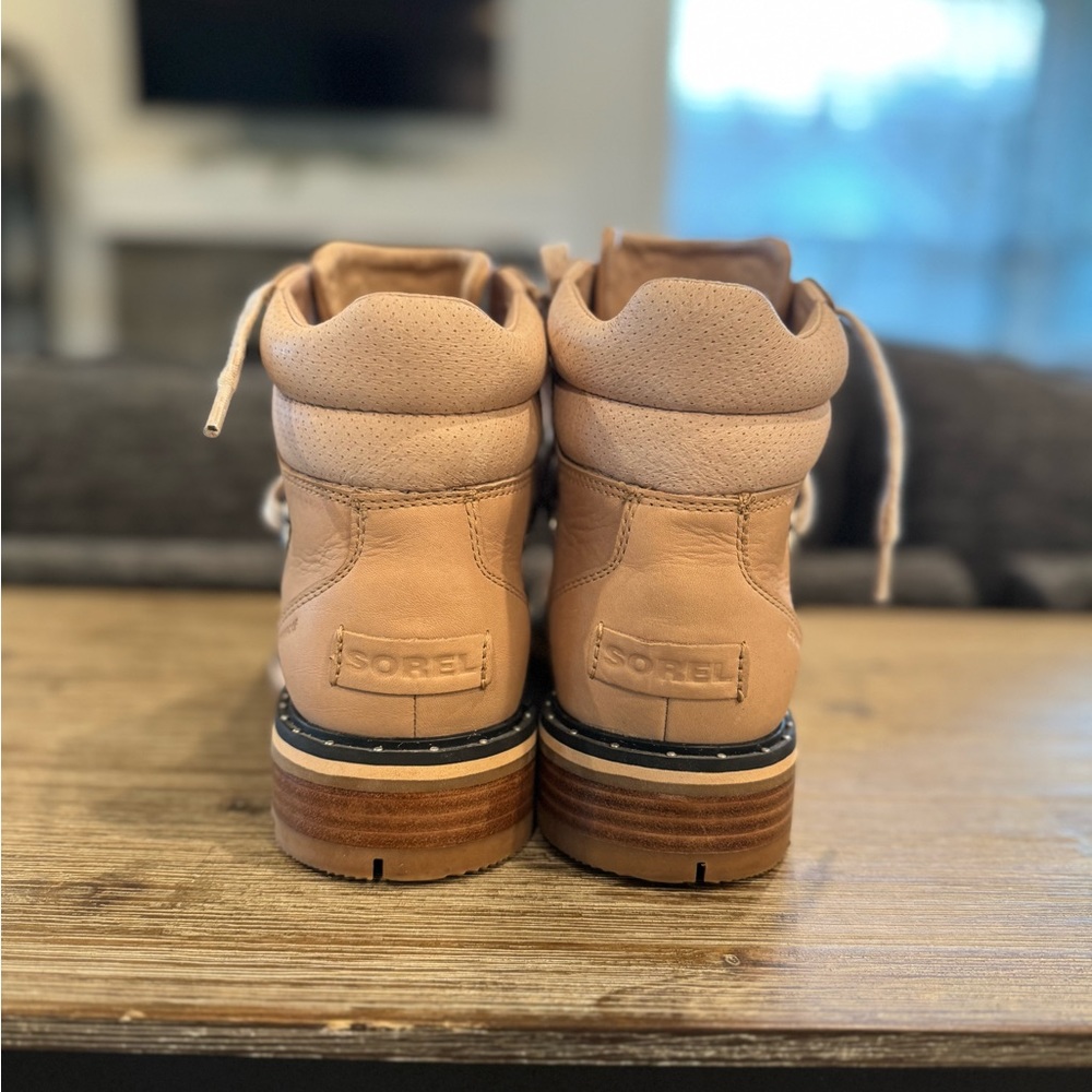 Sorel Tan Lace Up Boots - Picture 3 of 6